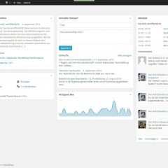 WordPress Backend Dashboard