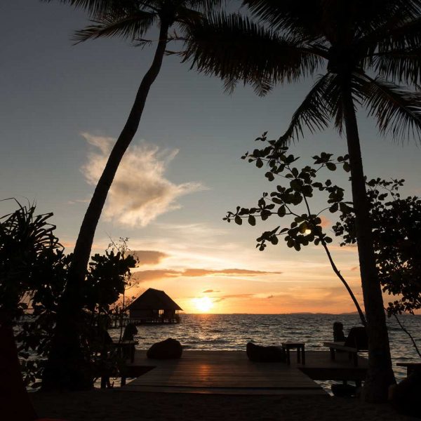 ... noch ein Sonnenuntergang / Sunset Lounge Raja4Divers