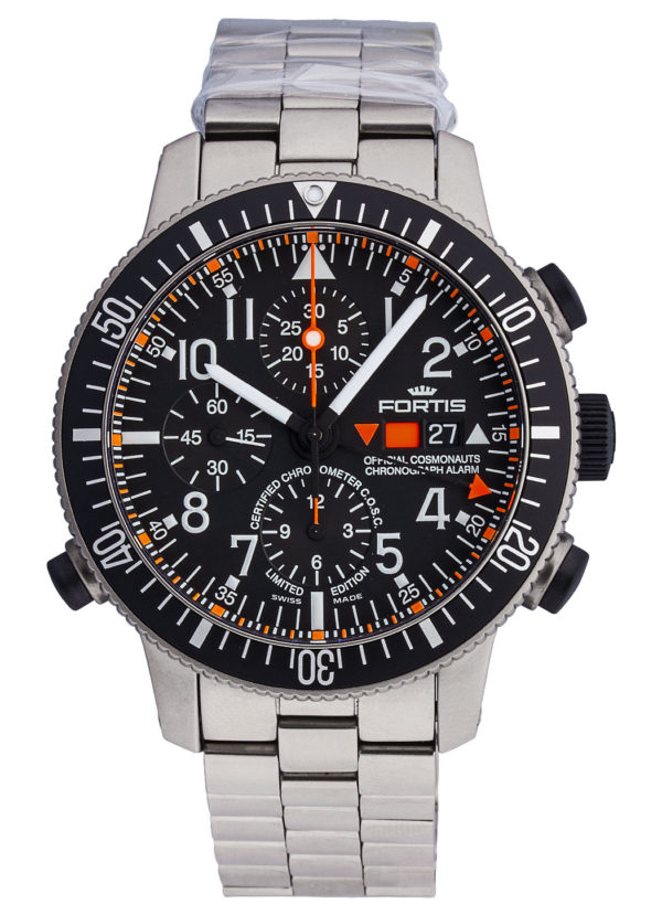 Fortis B-42 Flieger, Titan, Automatik, Alarm,  Chronograph, Limited Edition, C.O.S.C. Chronometer