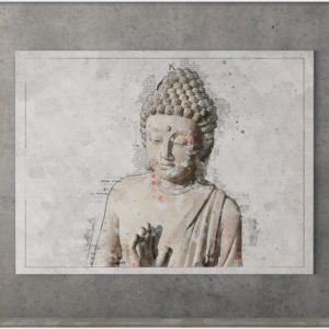 Buddha Wanddeko - Paper Book Art