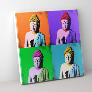 Buddha Wanddeko - Pop Art 2x2