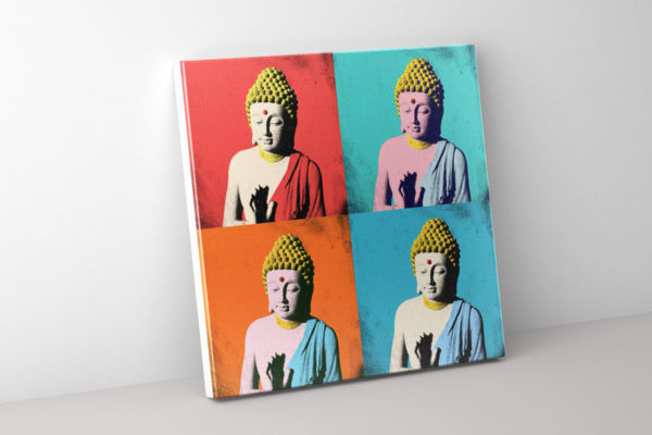 canvas buddha popart