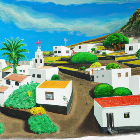 Künstliche Intelligenz 2023 - erstellt "Kunstwerke" in Sekunden! 6 El Pinar / El Hierro II (KI) mit Künstliche Intelligenz von openAI erstellt