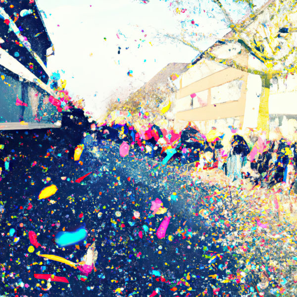 Karneval / Konfetti in Bottrop Karneval / Konfetti in Bottrop mit Künstliche Intelligenz von openAI erstellt