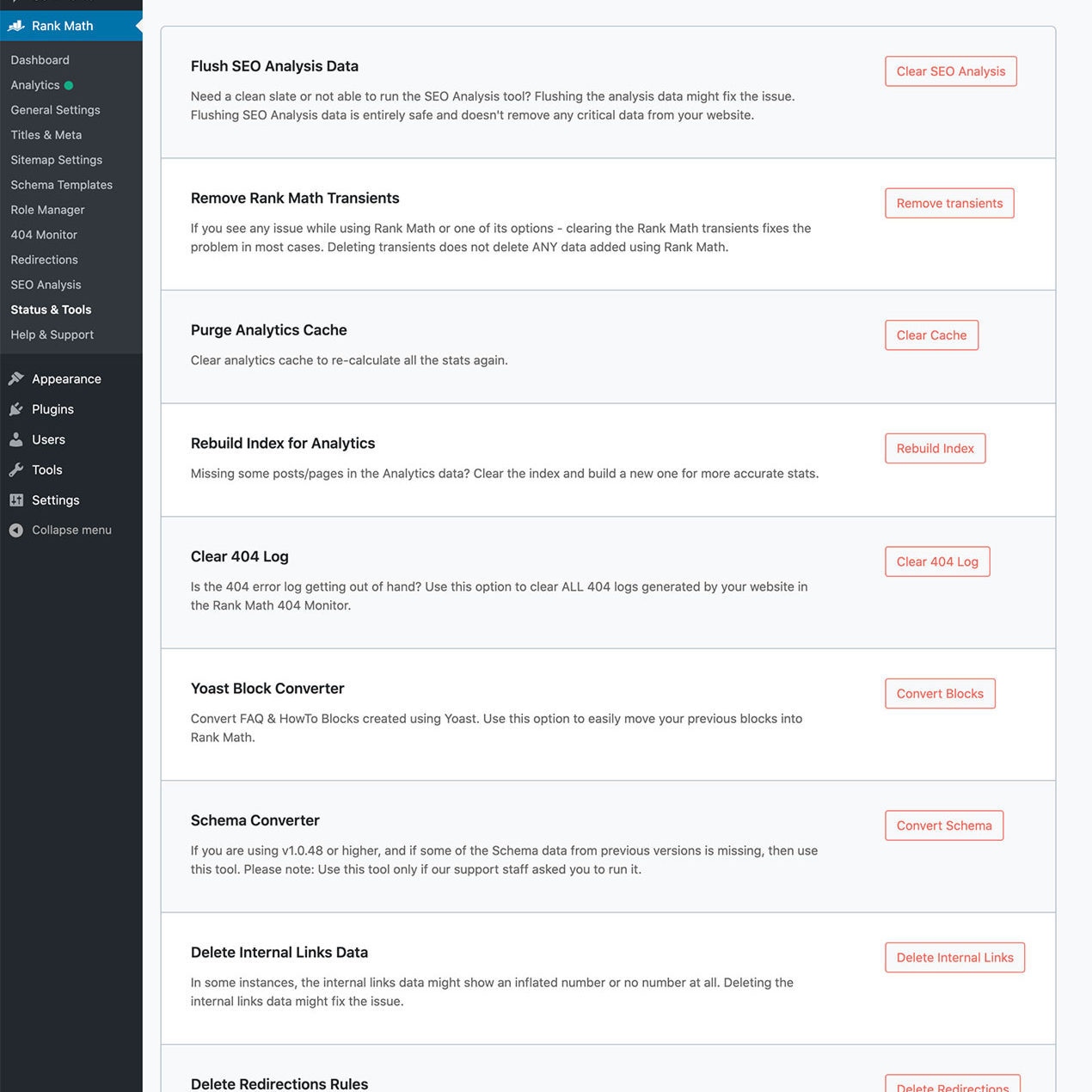 Rank Math SEO Tools